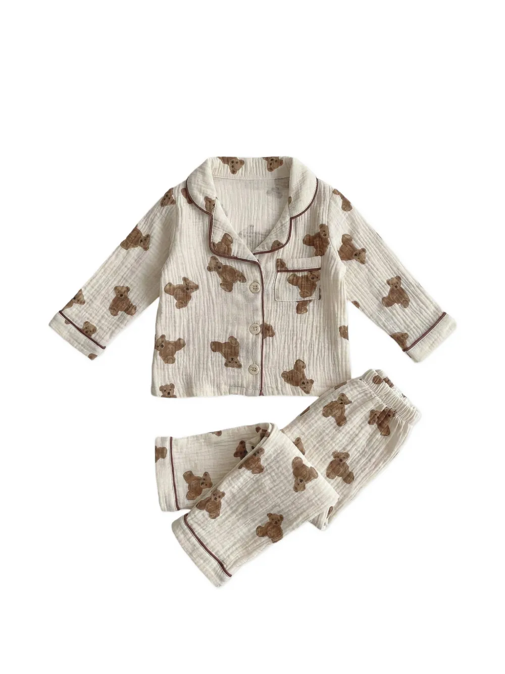 Cozy Crew Club The Bear pyjama set - Neutrals