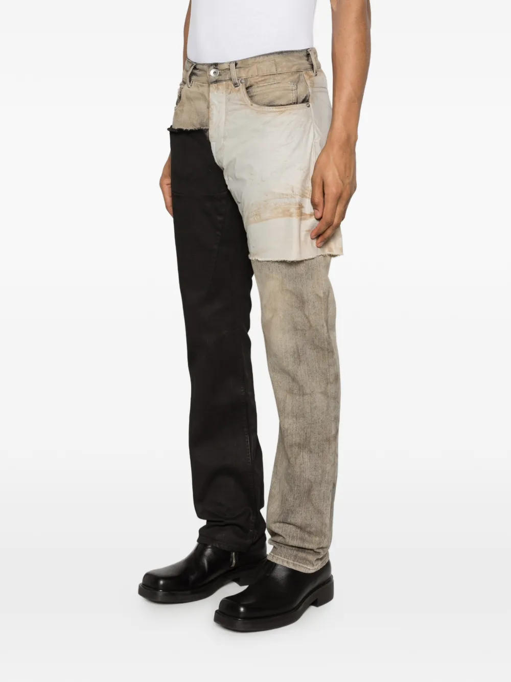  Rick Owens Drkshdw Patchwork Jeans - Black 