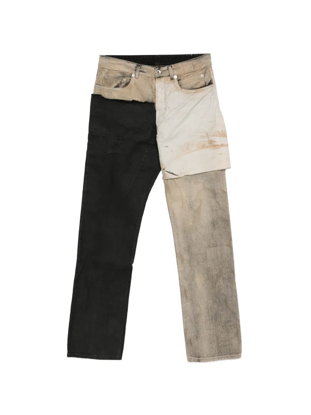 Rick Owens DRKSHDW patchwork jeans - Schwarz