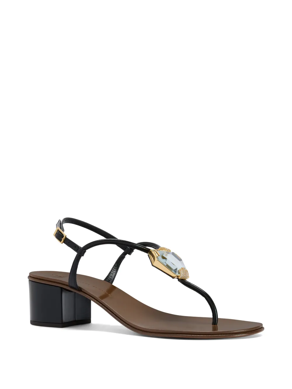 Giuseppe Zanotti Patrice sandalen met geometrisch kristallen Grijs