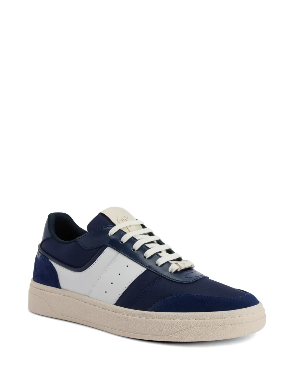 Giuseppe Zanotti Gz Thor leather lace loop sneakers Blauw