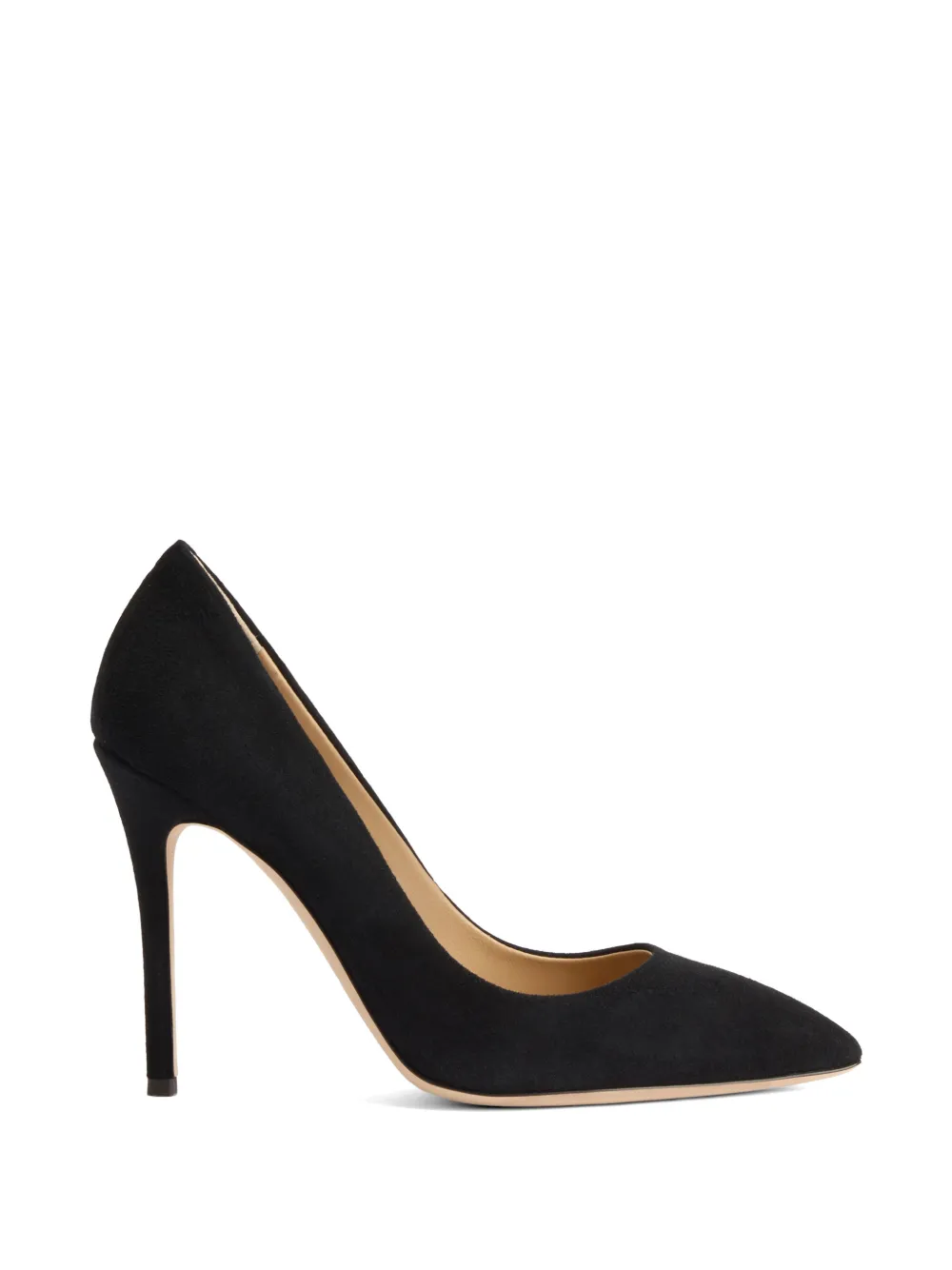 Giuseppe Zanotti Lucrezia suede court pumps Zwart