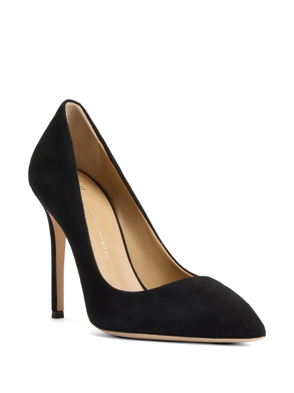 Giuseppe Zanotti Lucrezia suede court pumps Zwart