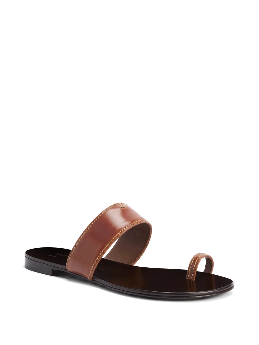 Giuseppe Zanotti Nitis sandalen met contrasterend stiksel Bruin