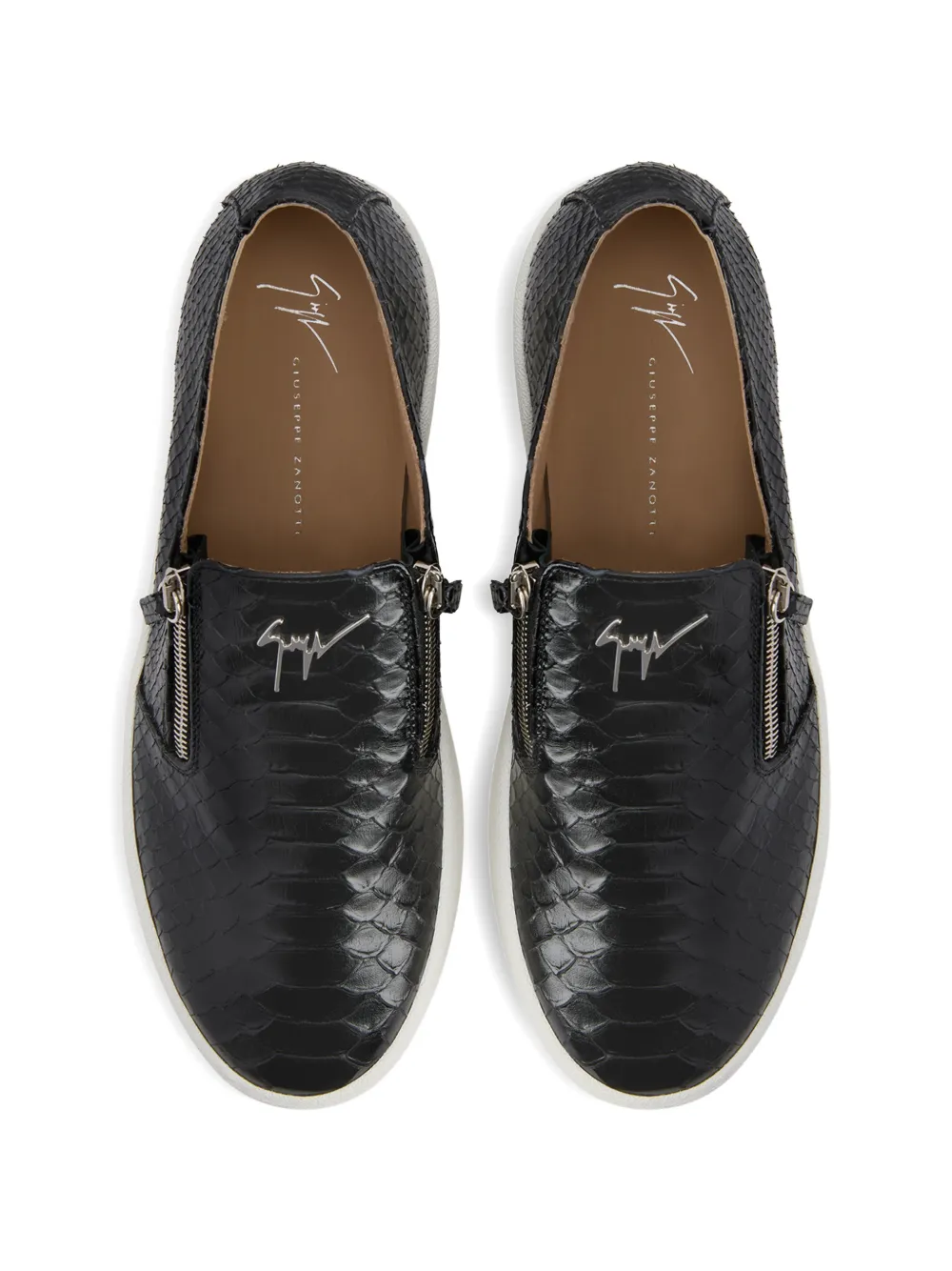 Giuseppe Zanotti Kobe sneakers met rits Zwart