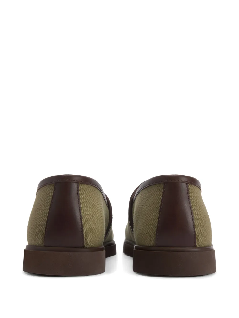 Giuseppe Zanotti Slippers met contrasterende afwerking Groen