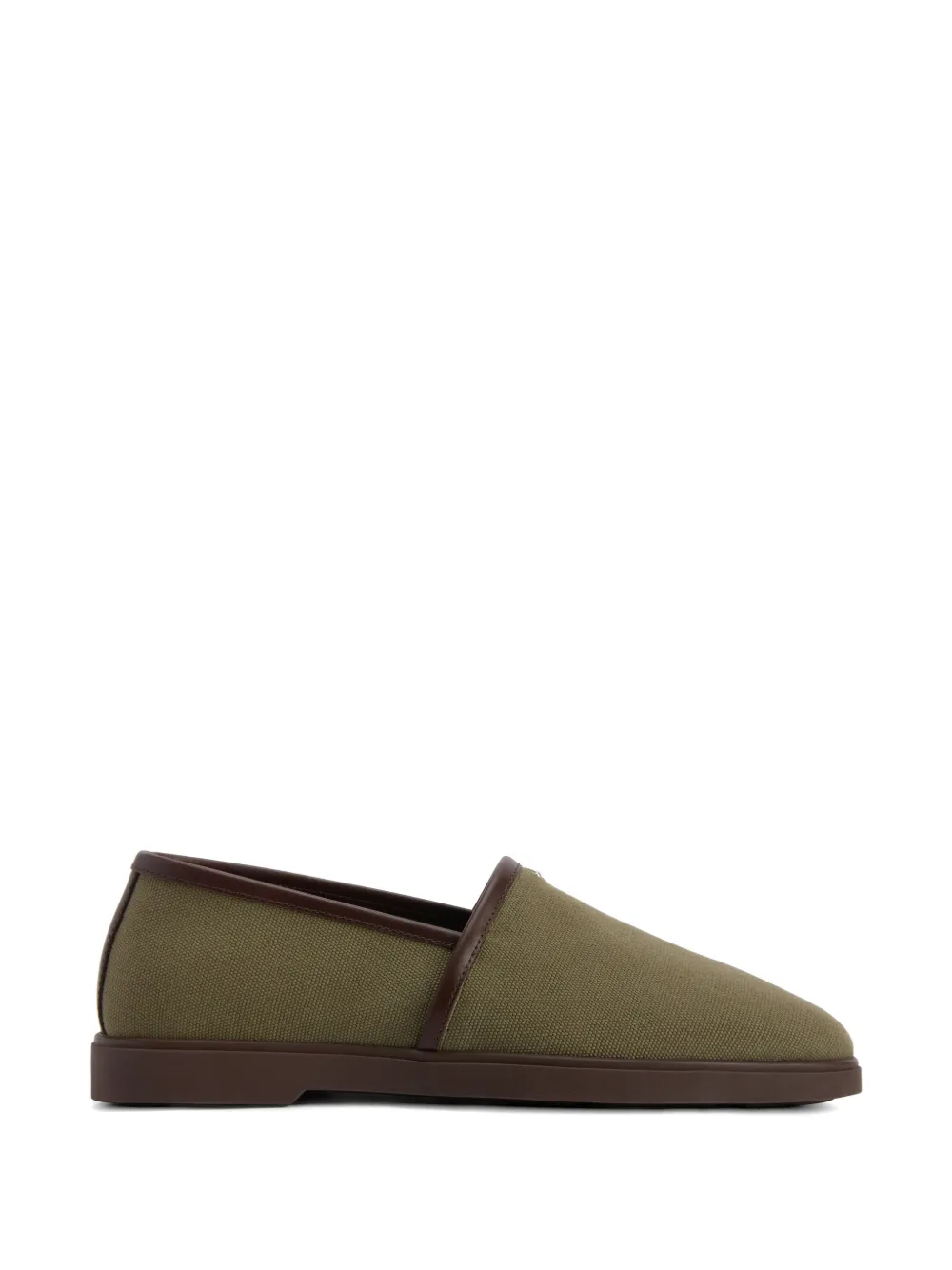 Giuseppe Zanotti Slippers con bordo a contrasto - Verde