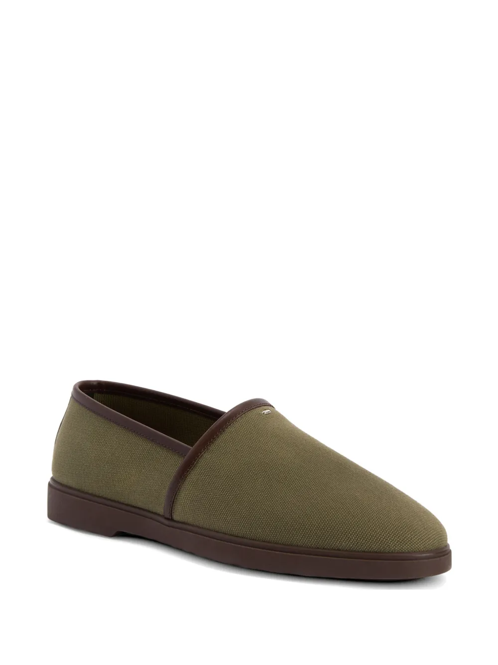 Giuseppe Zanotti Slippers met contrasterende afwerking Groen