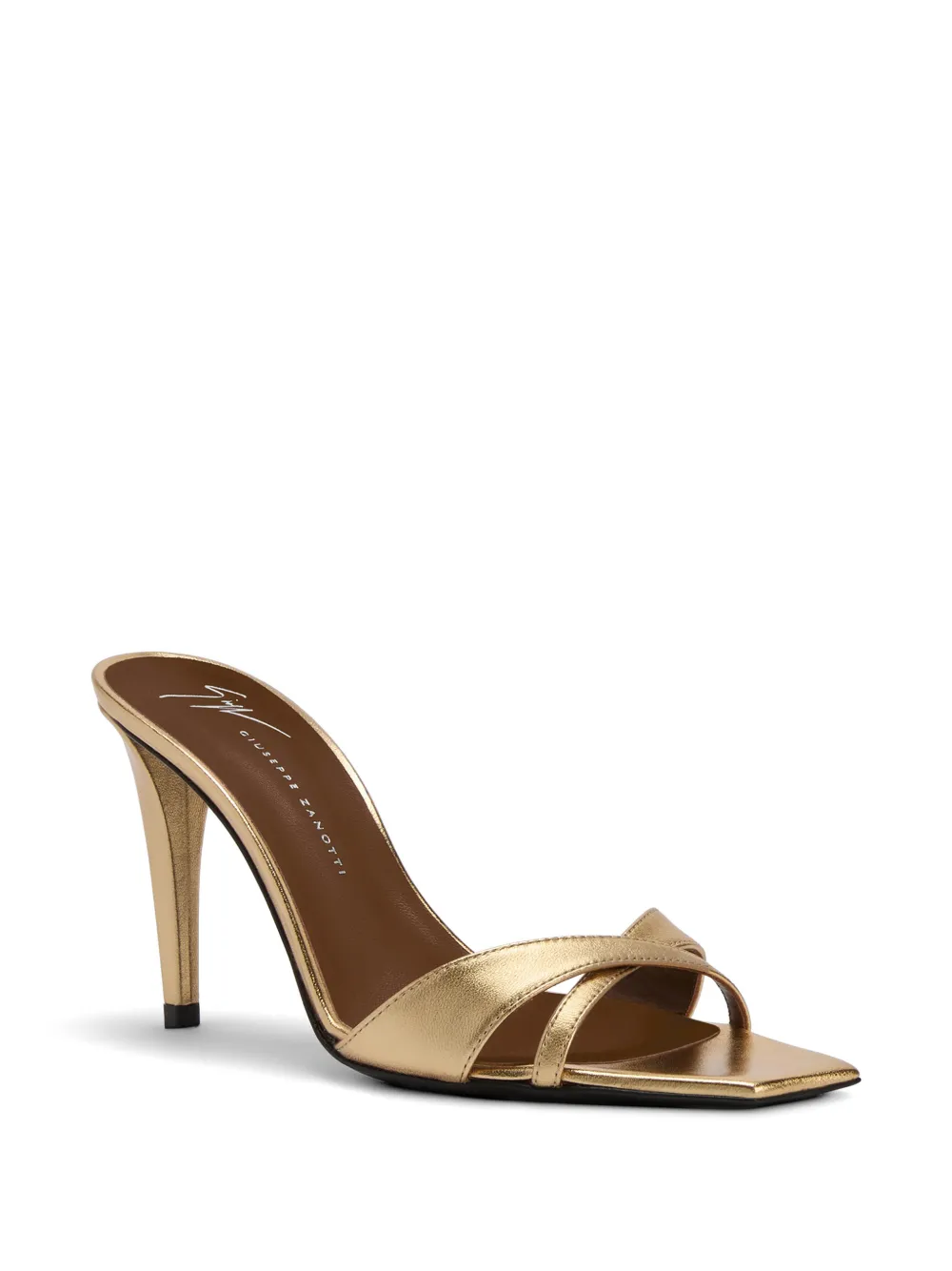 Giuseppe Zanotti Intriigo sandalen met vierkante neus Goud