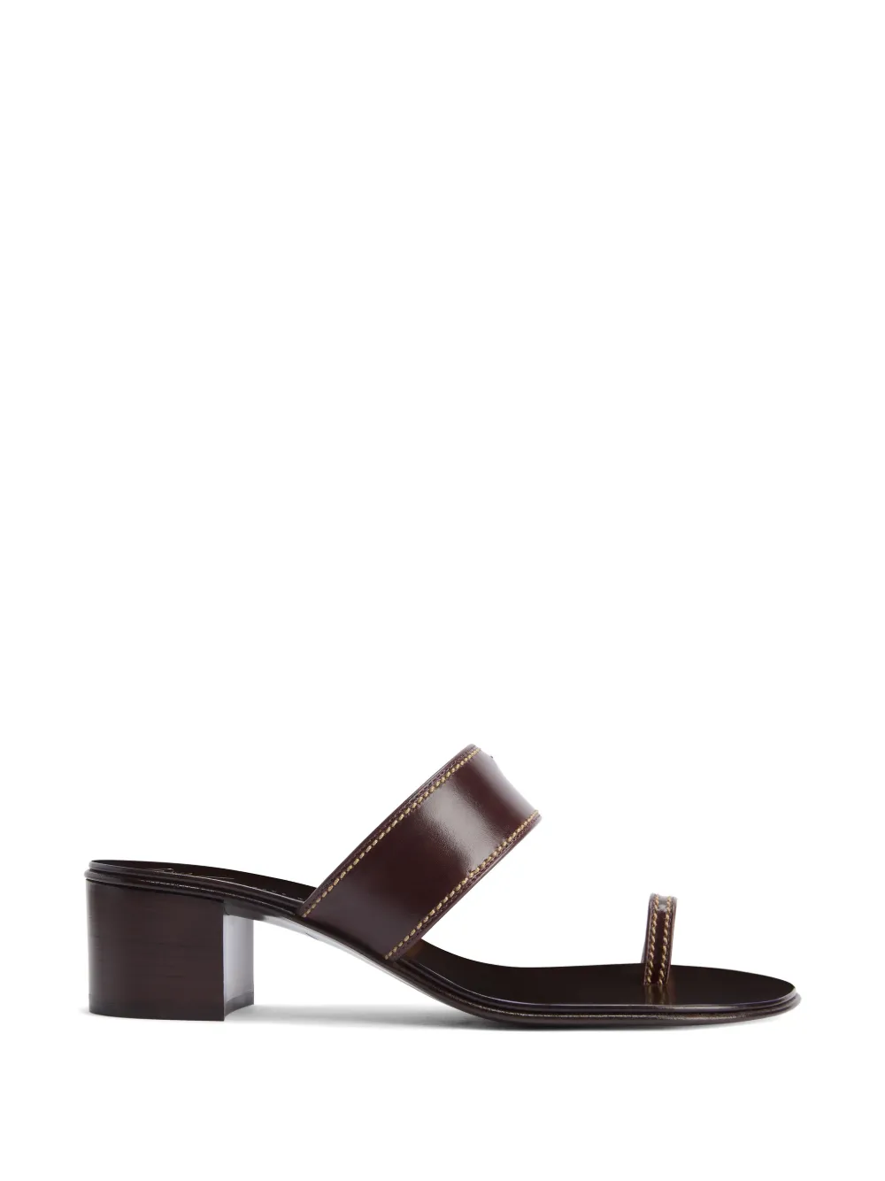 Giuseppe Zanotti stitching leather sandals - Marrone