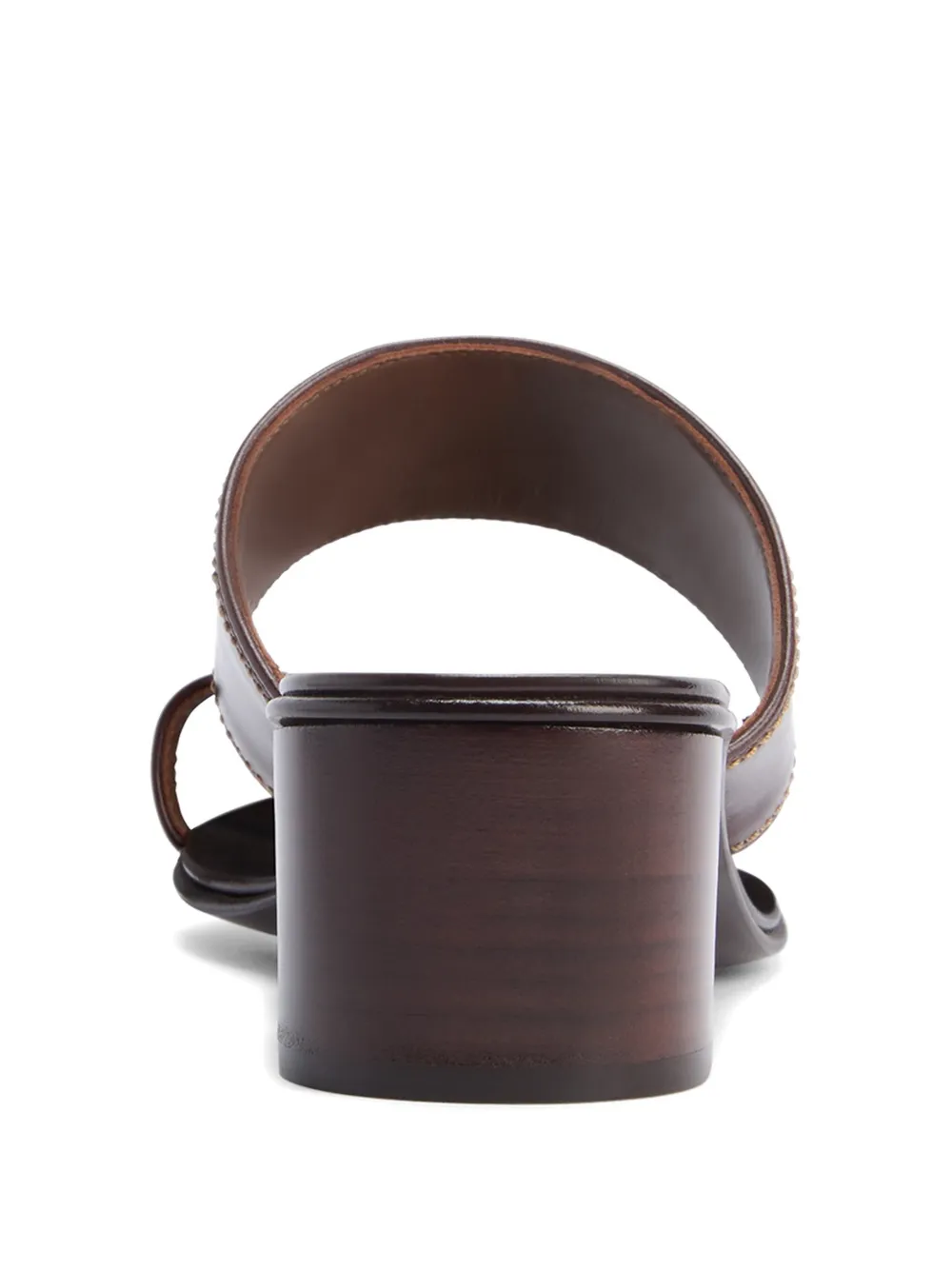 Giuseppe Zanotti Leren sandalen met stiksel Bruin