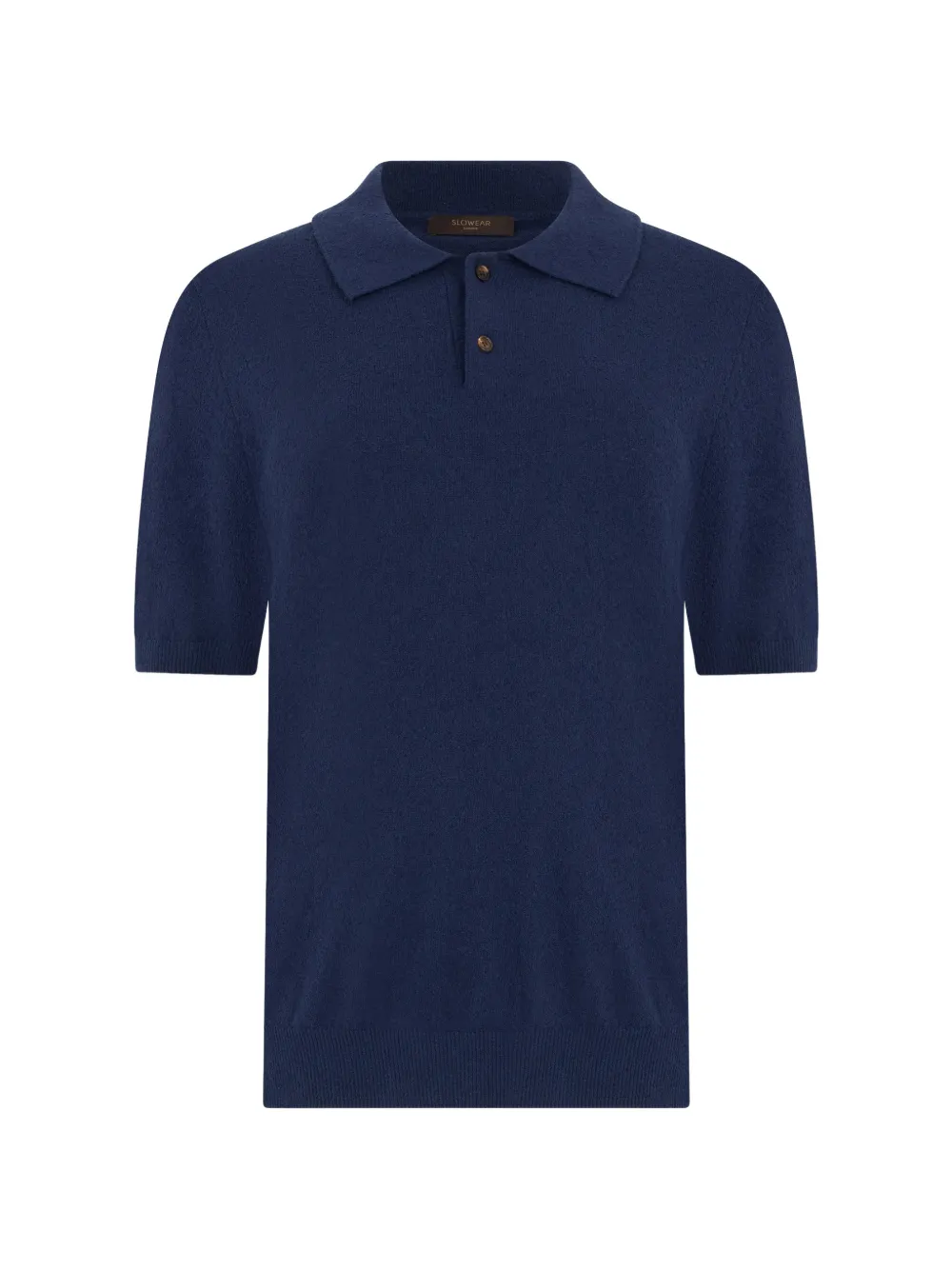 slowear knitted polo shirt - Blu
