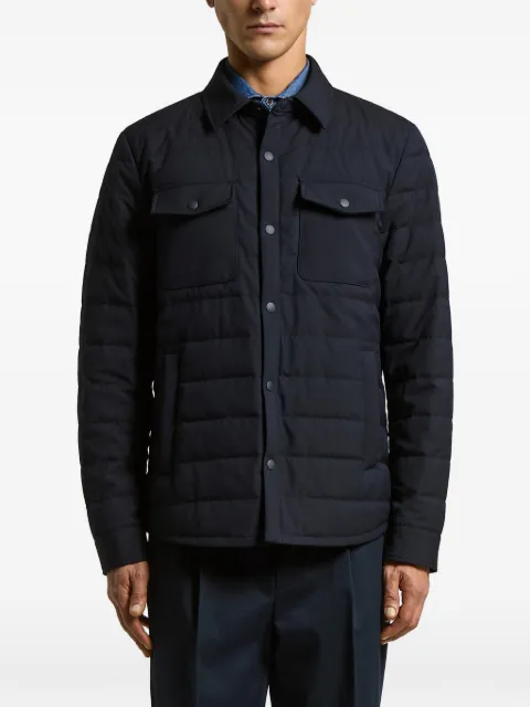 Peserico quilted chest-pocket jacket
