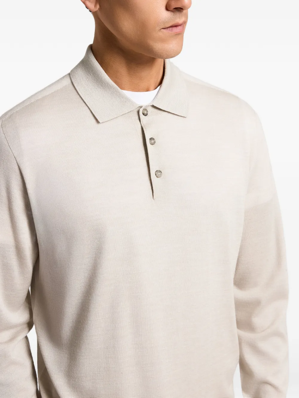  Peserico Short-sleeved Polo - Neutrals 