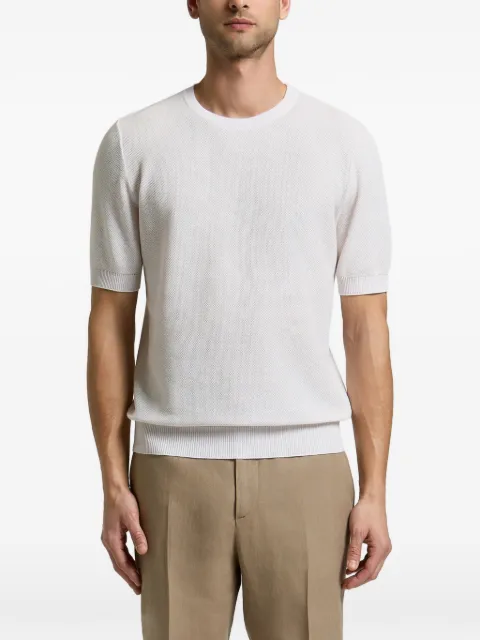 Peserico waffle-knit short-sleeved top