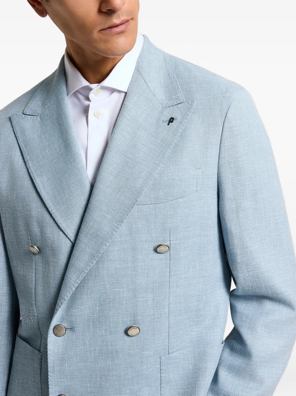  Peserico Double-breasted Blazer - Blue 