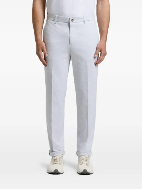Peserico turn-up tapered trousers