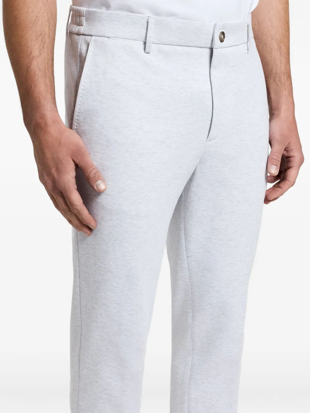 Peserico Broek met omgeslagen pijpen Grijs