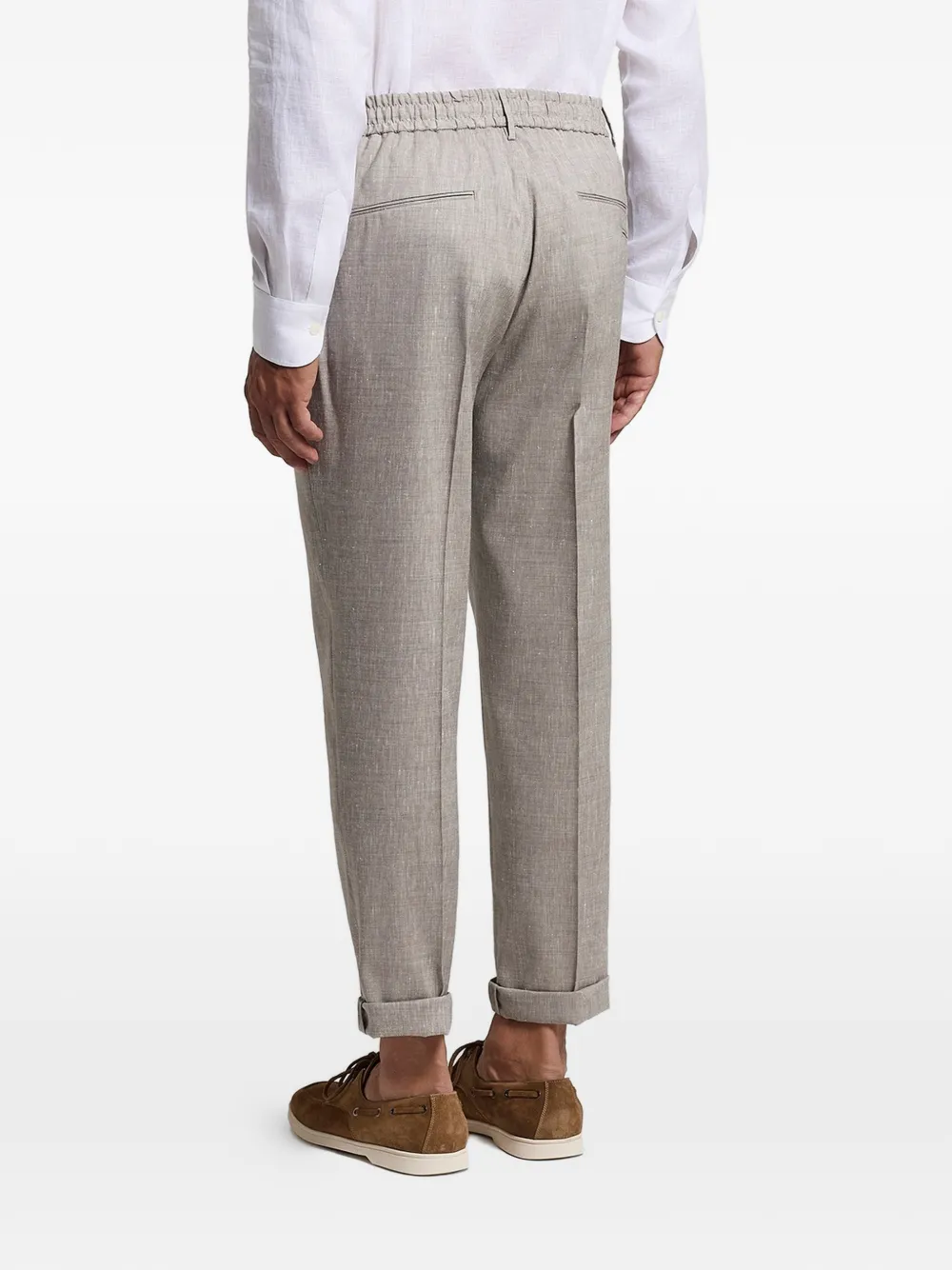 Peserico Drawstring Cuffed Trousers - Neutrals 