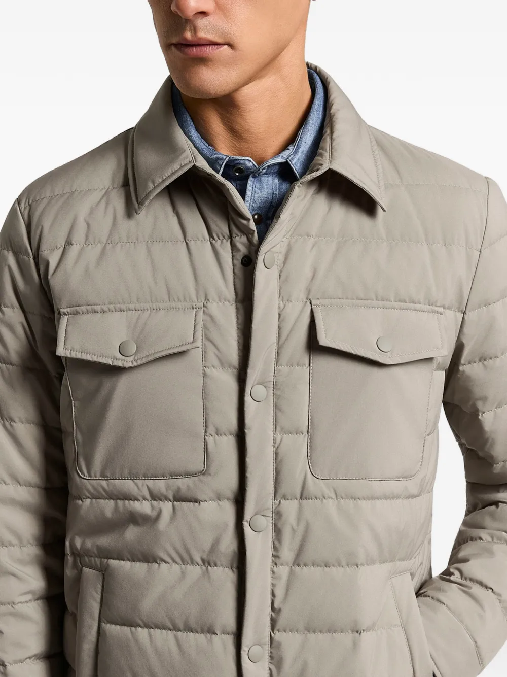 Buttoned Quilted Jacket