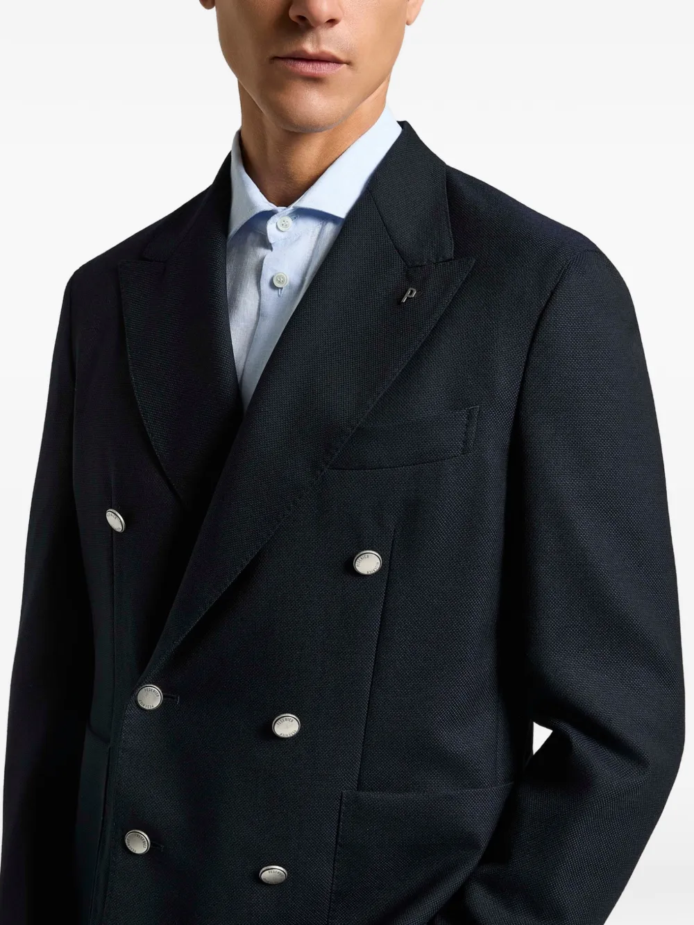  Peserico Double-breasted Blazer - Blue 