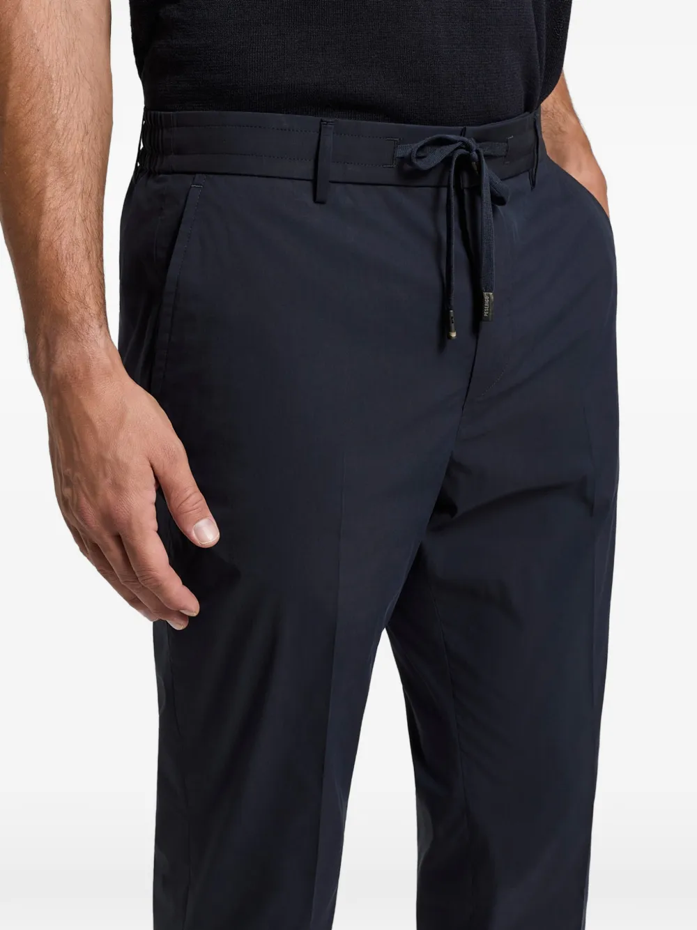 Peserico Broek met trekkoord Blauw