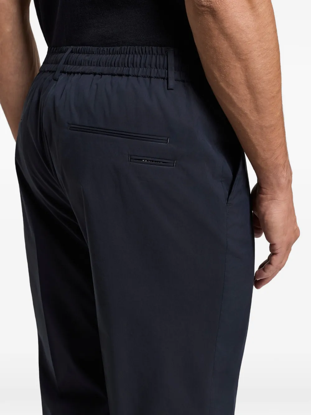 Peserico Broek met trekkoord Blauw