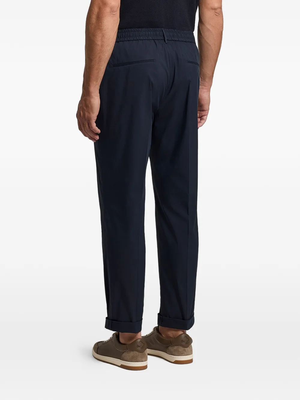 Peserico Broek met trekkoord Blauw