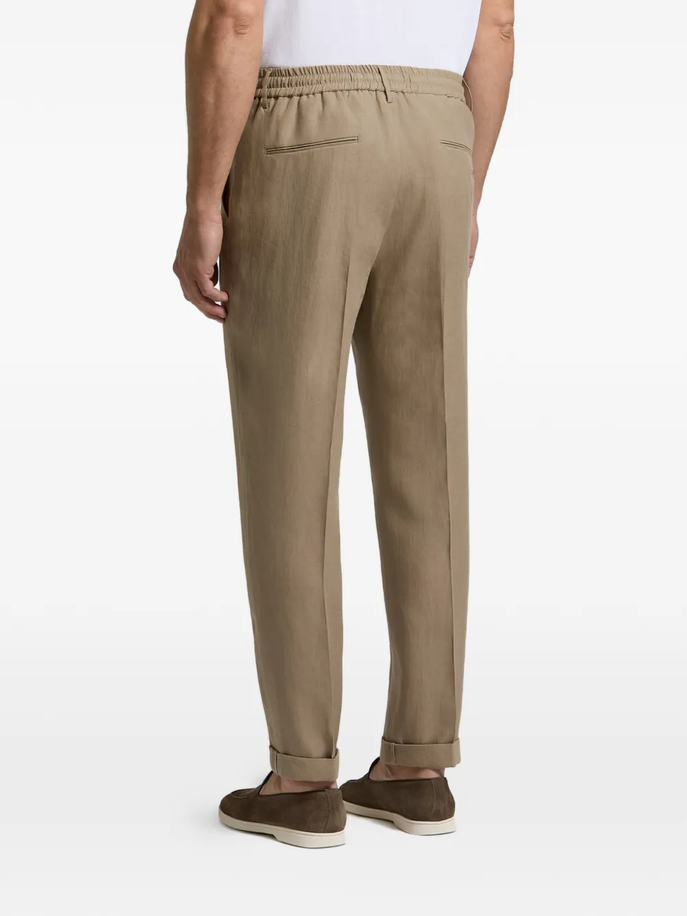 Peserico Geruite broek Bruin