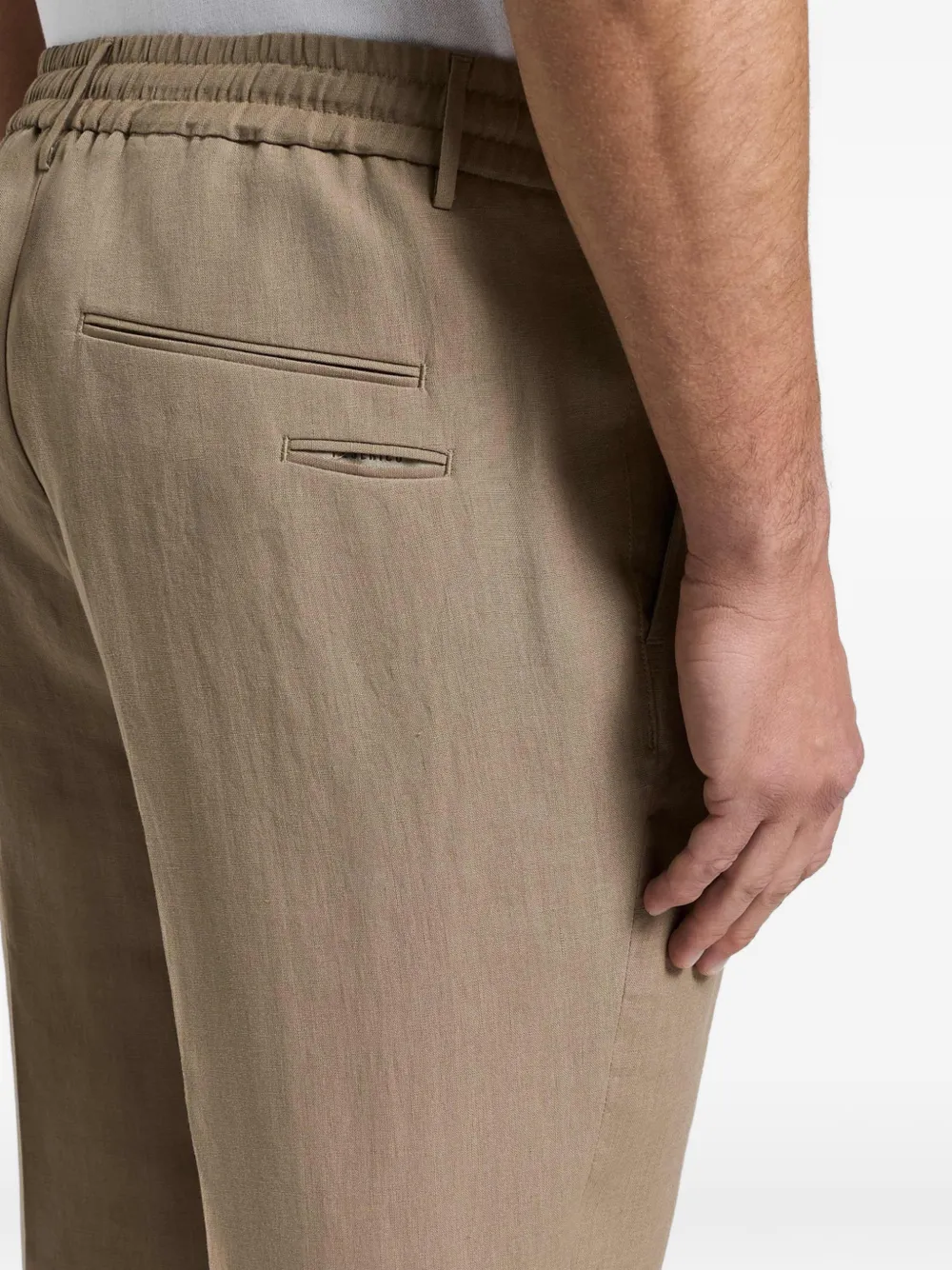 Peserico Geruite broek Bruin
