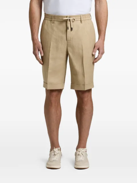 Peserico drawstring turn-up shorts