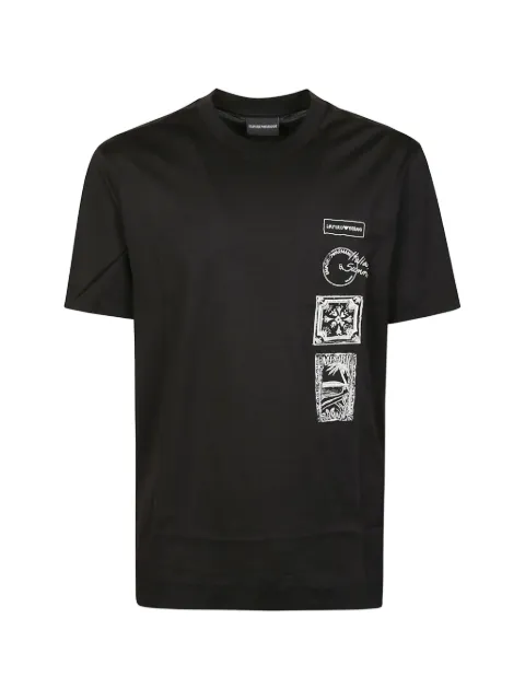 Emporio Armani print cotton T-shirt
