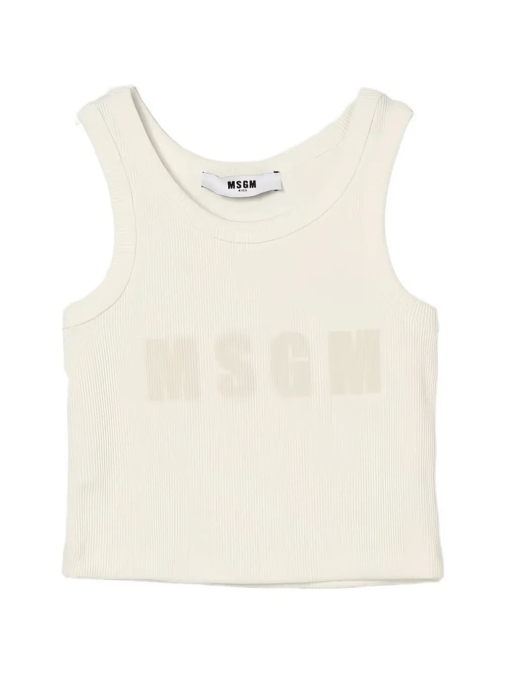 MSGM Kids ribbed tank top - Toni neutri