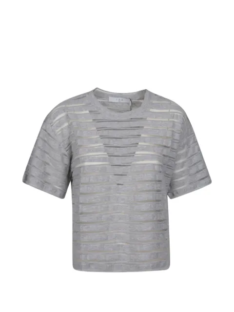 IRO T-shirt a righe semi trasparente