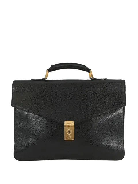 CHANEL Pre-Owned bolsa de negocios Caviar Briefcase 1996-1997