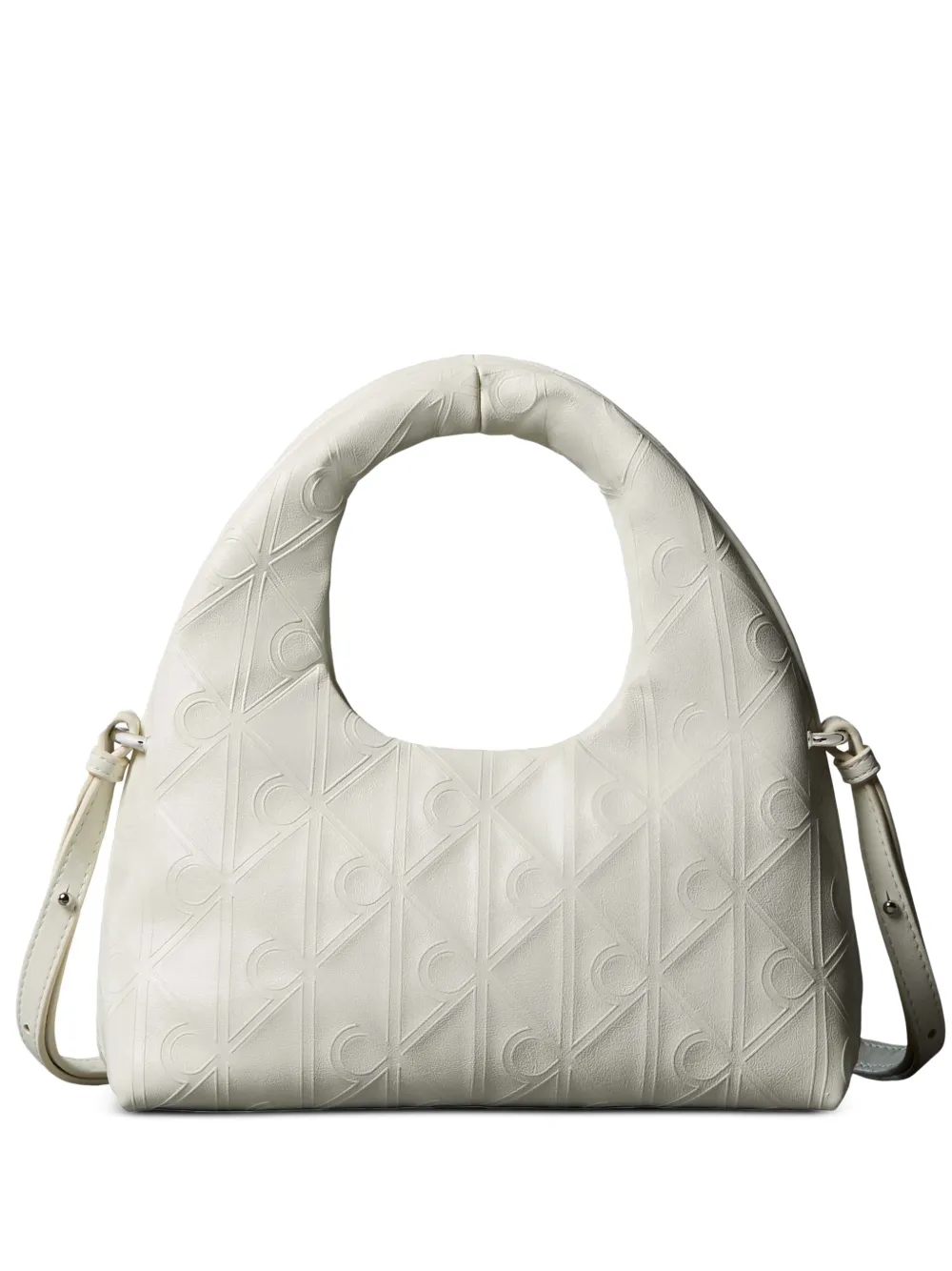 Calvin Klein embossed-logo shoulder bag - Toni neutri