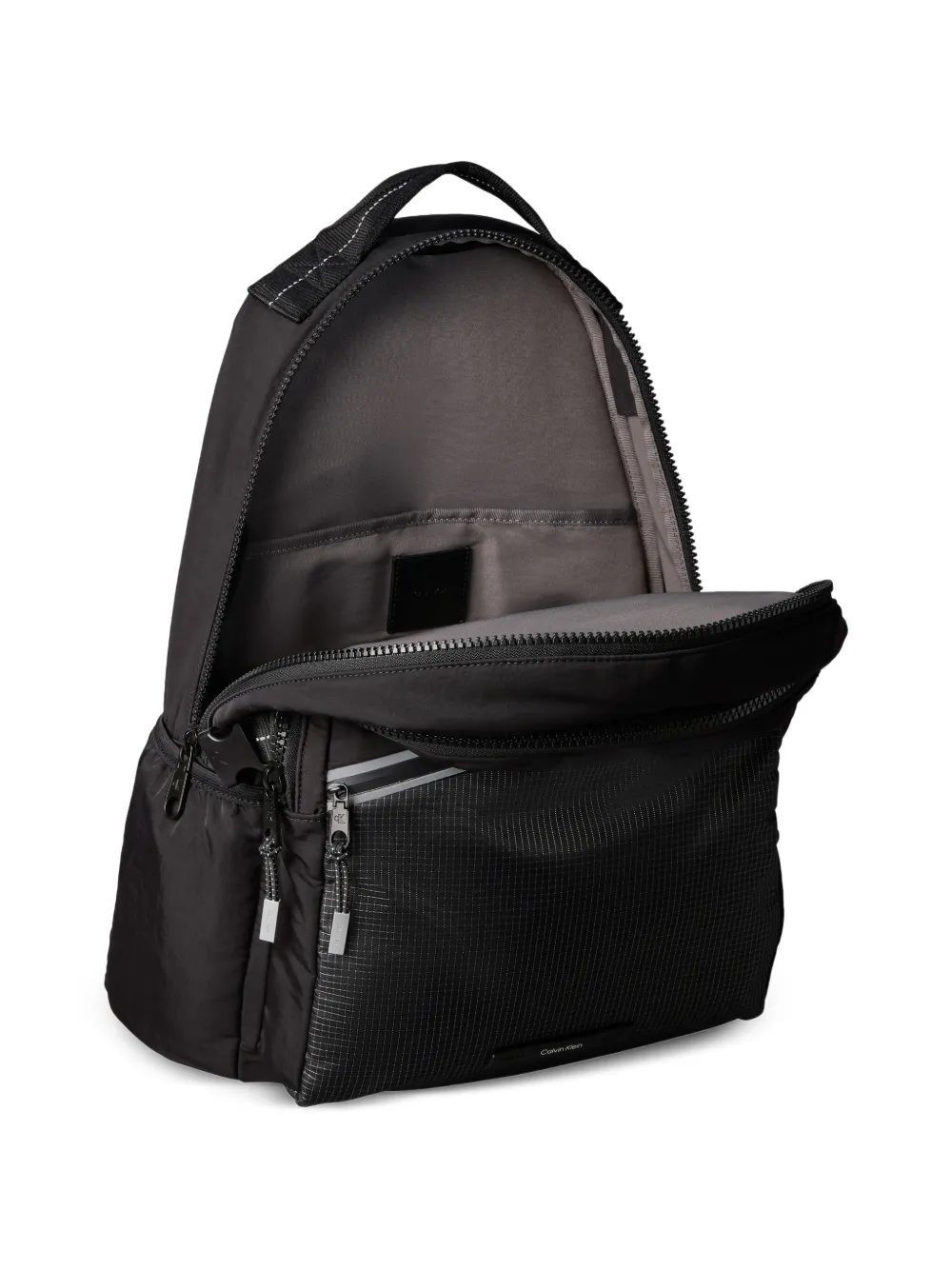  Calvin Klein Zip Grid Backpack - Black 