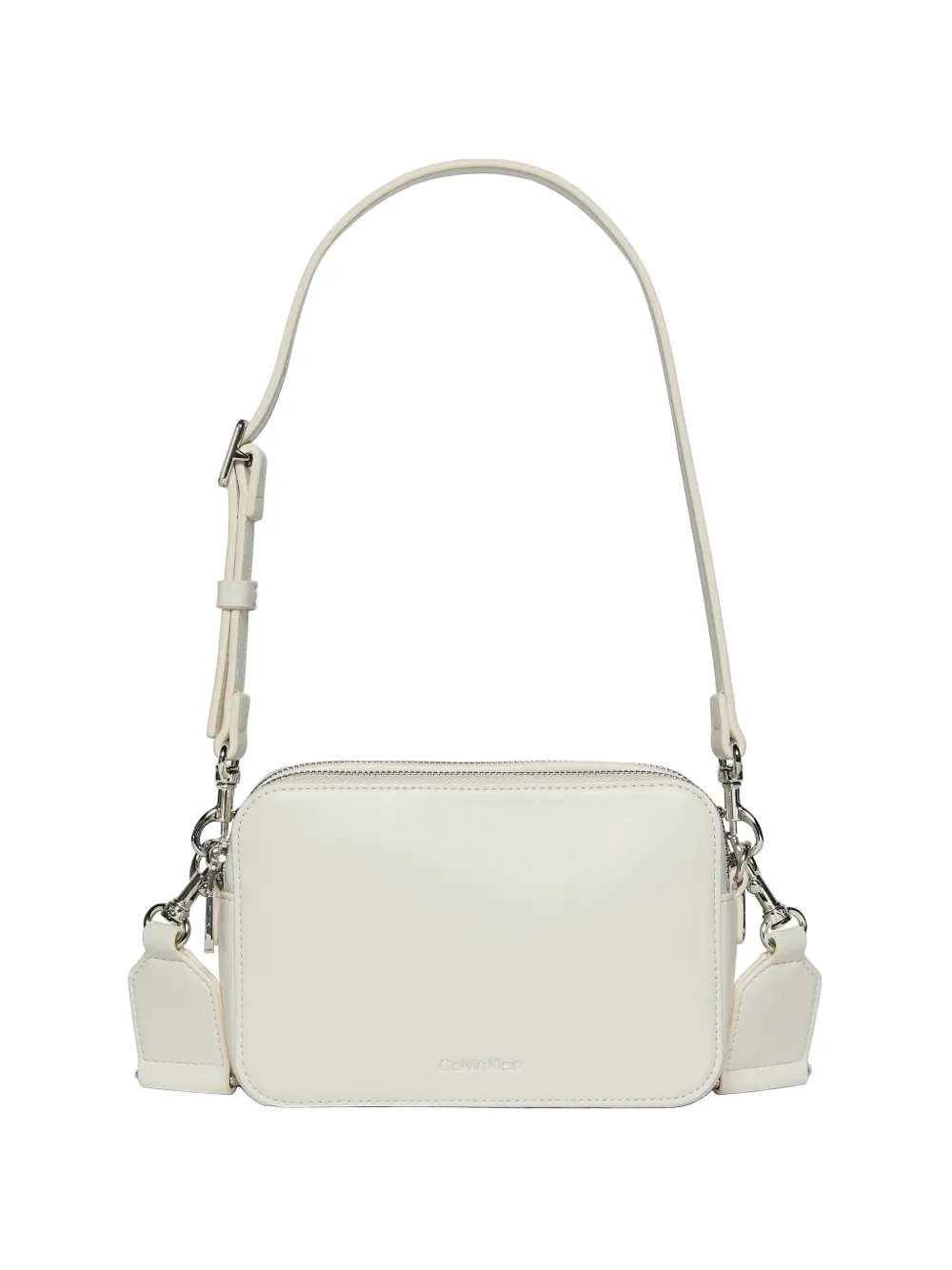 Calvin Klein zip shoulder bag - Bianco