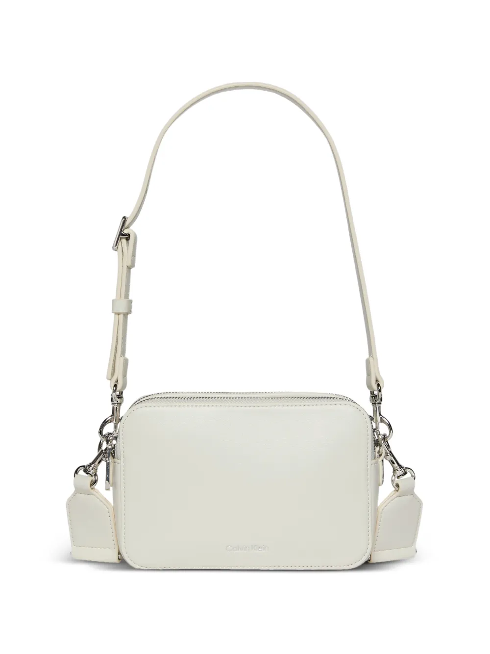 Calvin Klein zip shoulder bag - Bianco