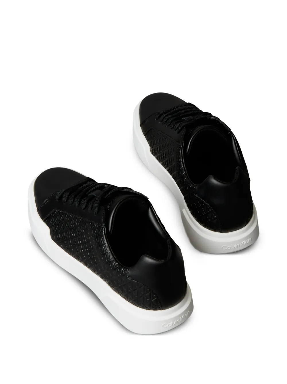 Calvin Klein Sneakers met reliëf Zwart
