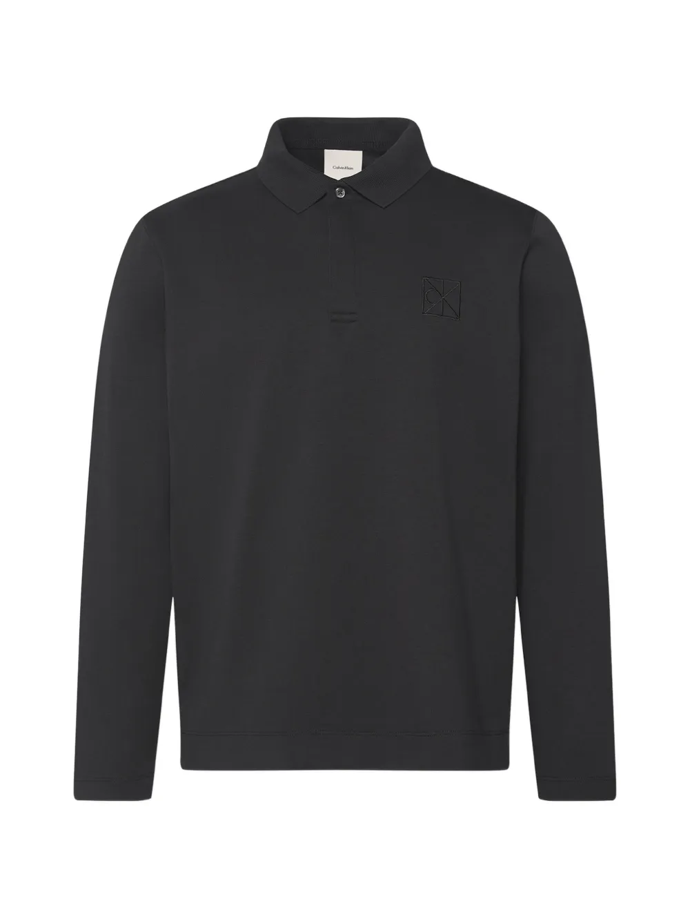Calvin Klein long-sleeve polo shirt - Marrone
