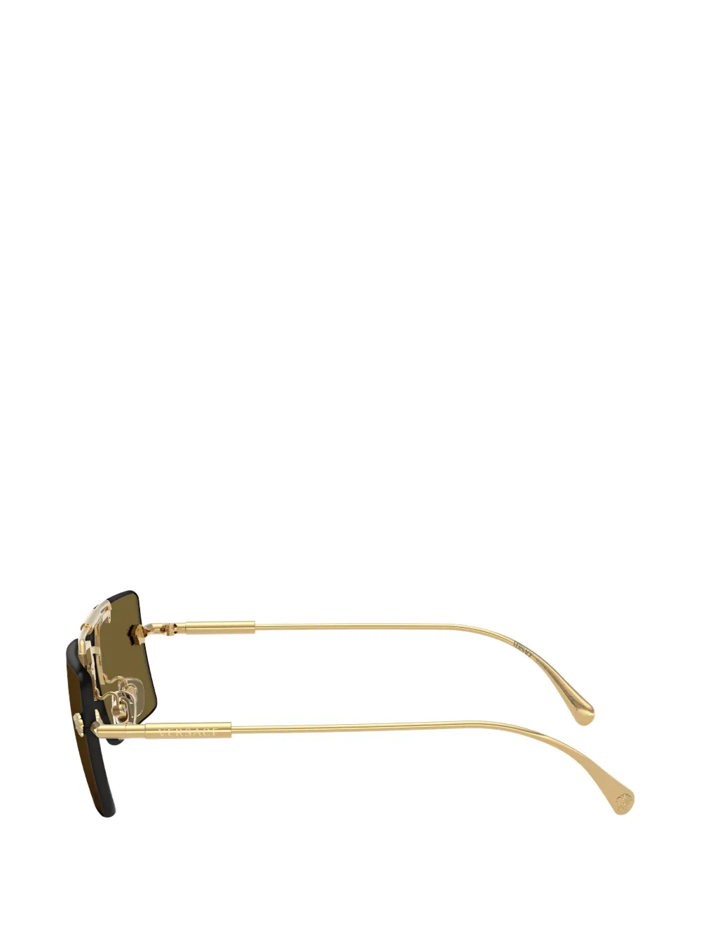 Versace Eyewear Medusa zonnebril met rechthoekig montuur Goud