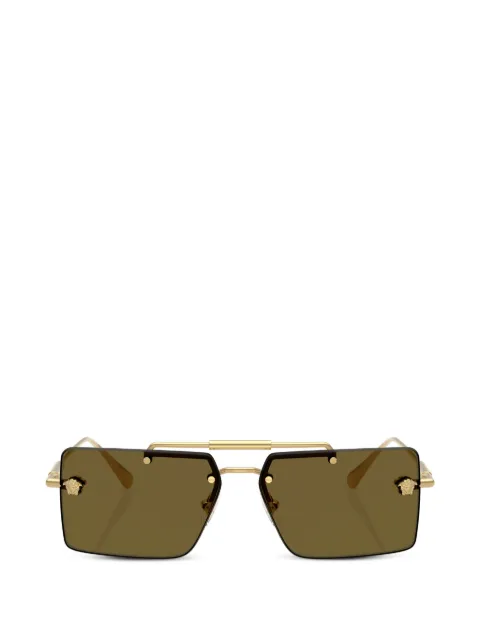 Versace Eyewear Medusa-head rectangle-frame sunglasses