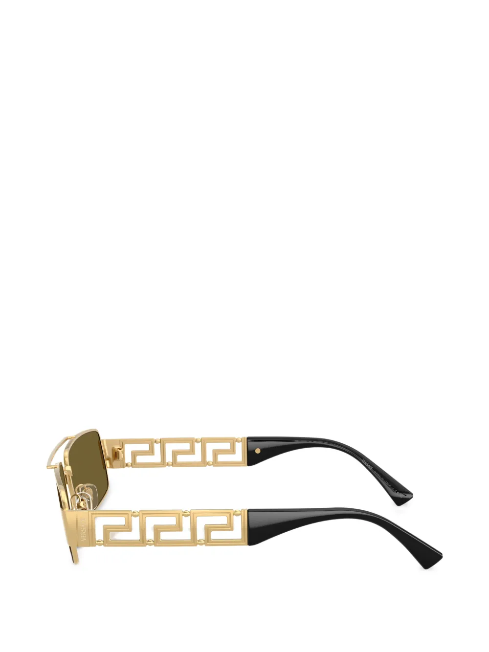 Versace Eyewear Zonnebril met geometrisch montuur Goud