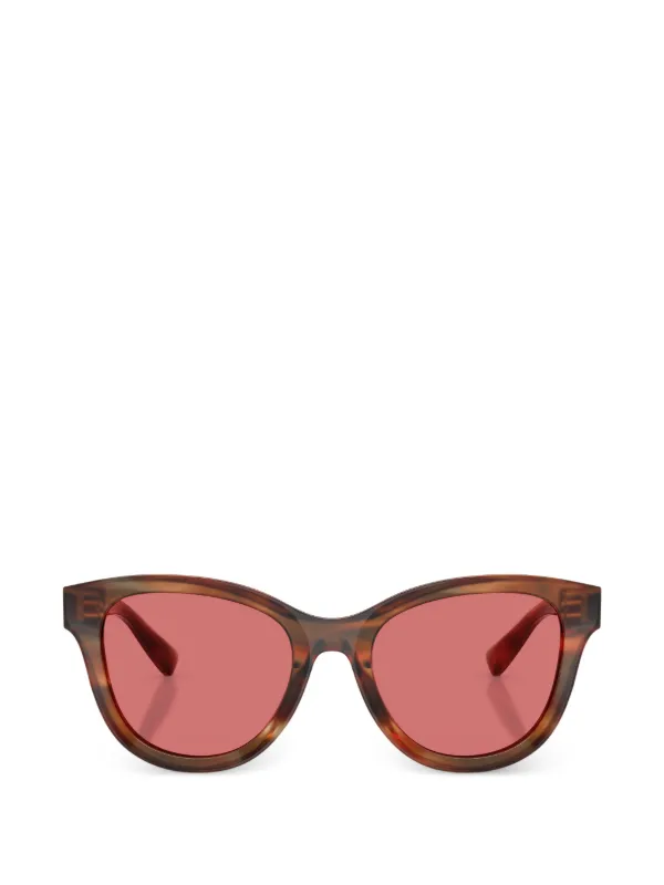 Dolce & Gabbana Eyewear ラウンドフレーム サングラス | ブラウン 