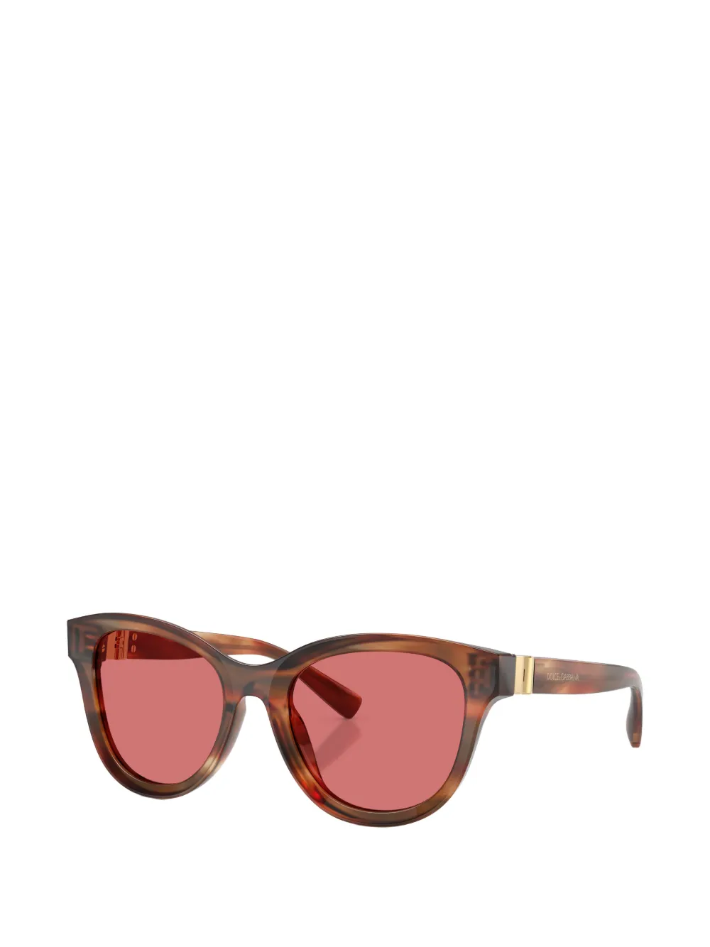 Dolce & Gabbana Eyewear Zonnebril met rond montuur Bruin