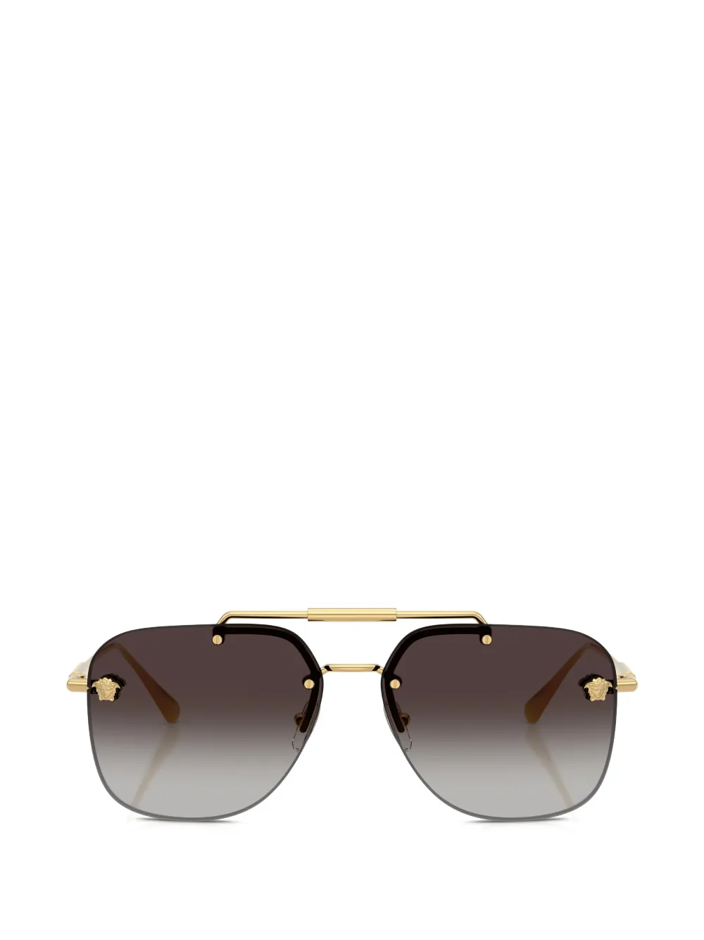 Versace Eyewear geometric-frame sunglasses - Oro