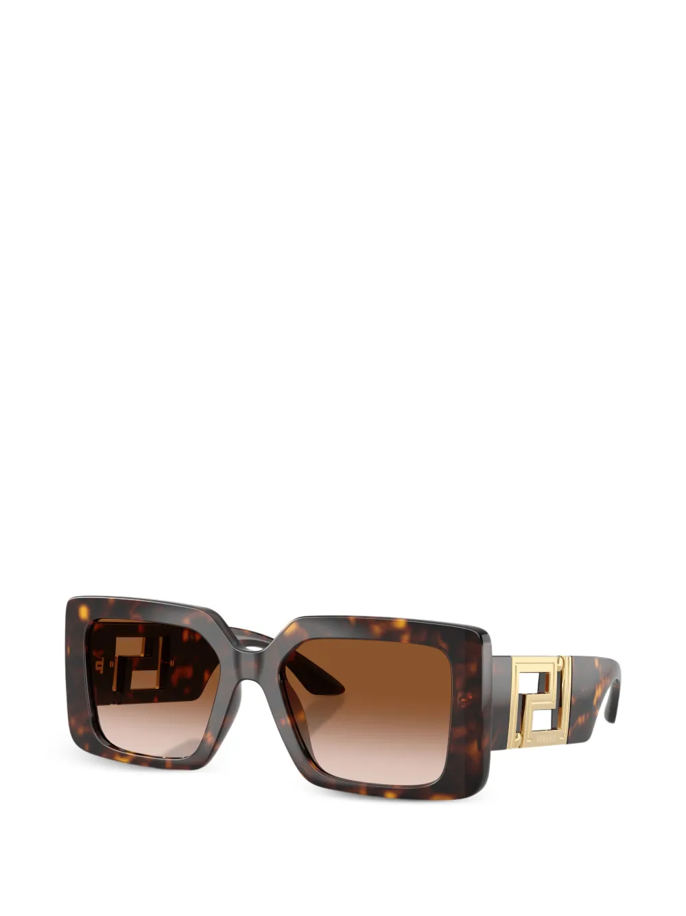 Versace Eyewear Zonnebril met vierkant montuur Bruin