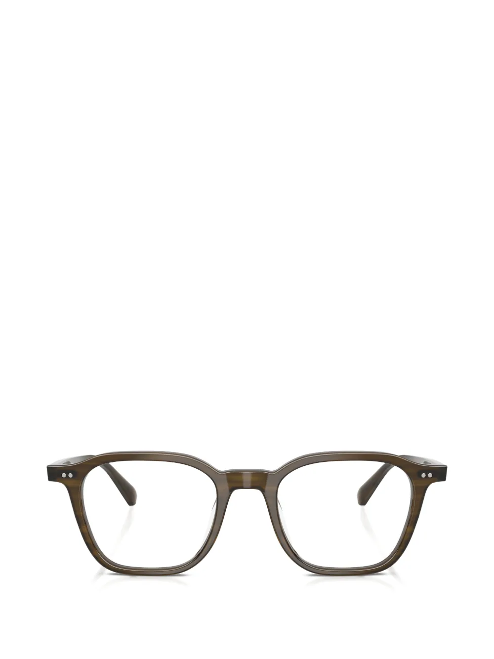 Oliver Peoples square-frame glasses - Marrone