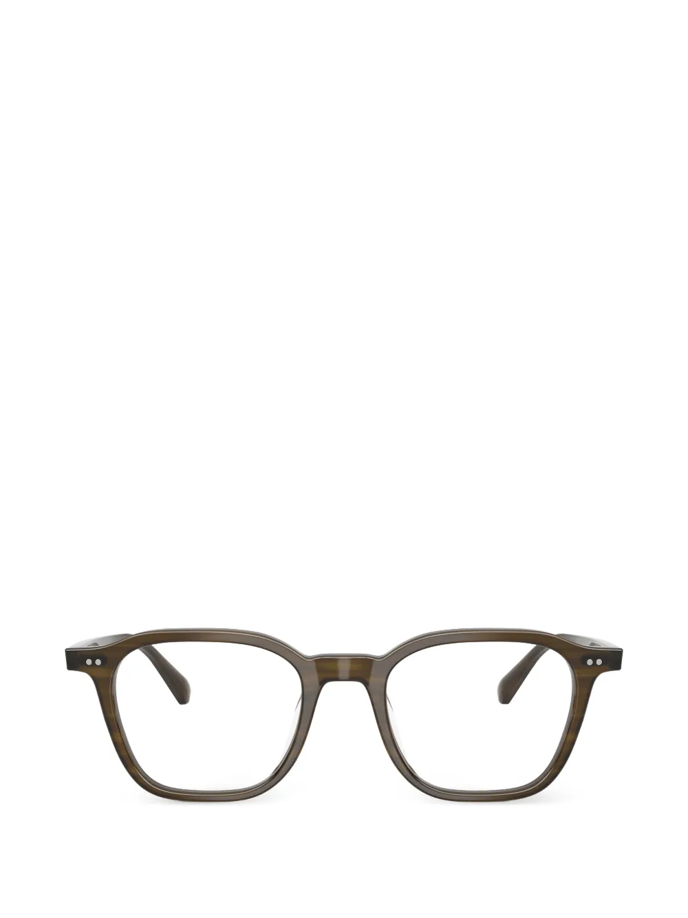 Oliver Peoples square-frame glasses - Marrone